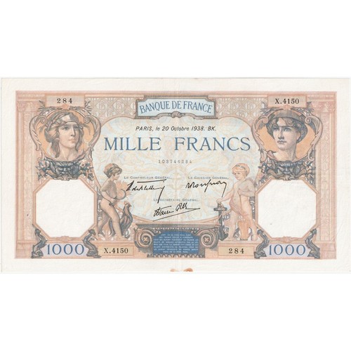 France 1000 francs cérès - france,, francs,