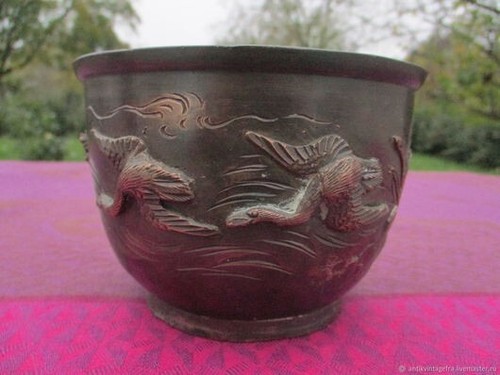 Jardinière bronze xix ème - bronze,