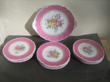 Service dessert rose pompadour - service,