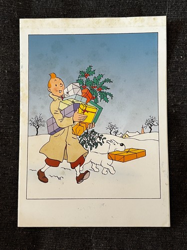Carte voeux 1993 tintin - 1993,