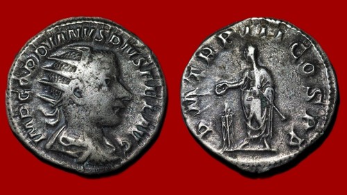 Monnaie romaine gordien iii - romaine, :