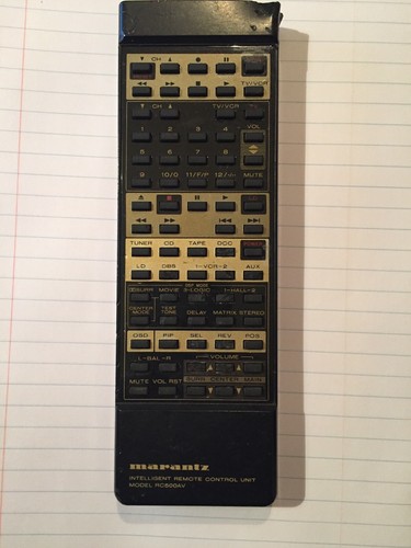 Marantz model rc500av - rc500av, a/v