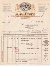 PODENSAC - FACTURE LILLET FRERES , VINS FINS LIQUEURS ET SPIRITUEUX KINA - 1960