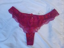 CHARLOTT lingerie  string T 2 dentelle grenat  neuf avec étiquette
