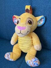 Doudou Peluche DISNEY ROI LION Simba grelot Imprimé du dessin animé - Nicotoy