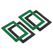 Magnétique Photo Cadre, 4pcs 4x6 Pouce Image avec Support PVC Vert