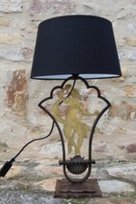 Lampe De Edgar Brandt En Fer