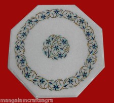 12 " Marbre Café Table Top Handmade Incrustation Pietra Dura Art Maison Décors