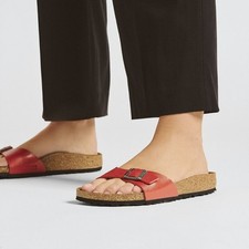 BIRKENSTOCK MADRID GRACEFUL MARS SANDALES ROUGE LARGEUR ETROITE