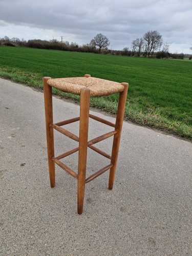 Ancien tabouret haut bauche - tabouret,