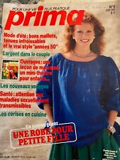 ANCIEN LIVRE REVUE MAGAZINE PRIMA MODE AVEC SUPER PATRON N° 9 06/83 TRICOT