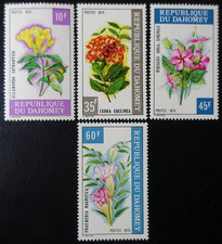 TIMBRES du DAHOMEY - FLEURS