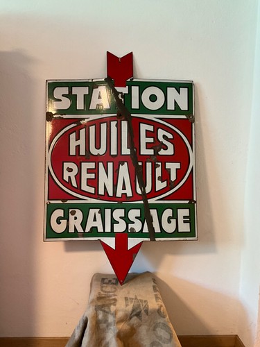 Plaque émaillée station - émaillée,