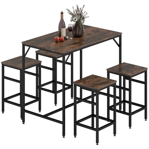 Homcom ensemble table bar - de,