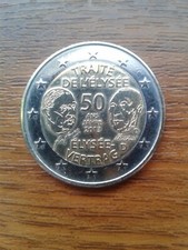 pièce neuve allemagne 2 euros 2013d "traité de l'élysée"