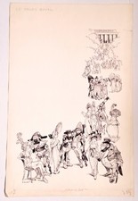 PIERRE JOUBERT ILLUSTRATION POUR LA CHANSON LE PALAIS ROYAL 1983.