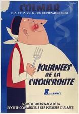 AFFICHE POSTER Journée Choucroute Colmar