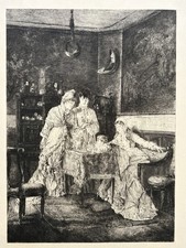 Visiteuses GRAVURE Eau Forte