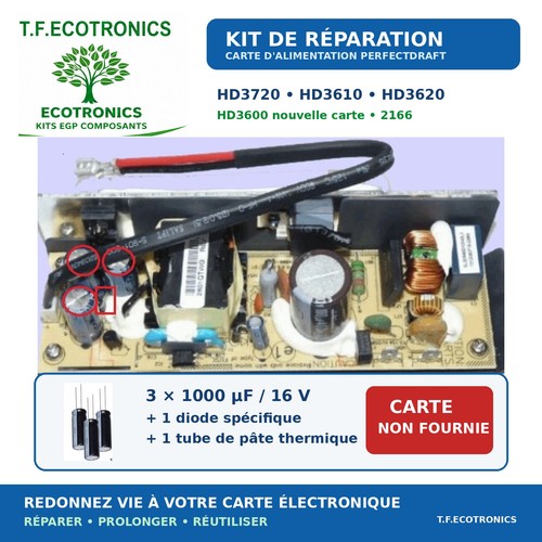 Kit réparation carte - 1x,