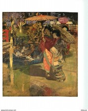 Art - Peinture - George Henry - In a Japanese Garden - Jardin Japonais - Japon -