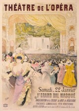 GRAY HENRI THEATRE DE L OPERA 1ER GRAND BAL MASQUE 1900 VINTAGE POSTER