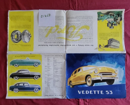 21368 ford vedette - , 1953
