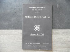 Carnet de l’usager des tracteurs équipés de MOTEURS DIESEL PERKINS – moteur P3