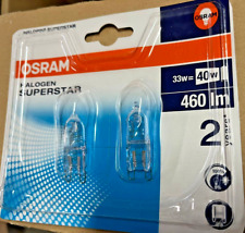 2 X OSRAM Lampe Halogène À Douille G9 HALOGEN SUPERSTAR 33-35W 230V 460Lm 2000h