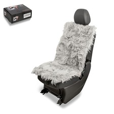 Housse De Siège En Laine D'Agneau Pour Auto Avant Anthracite