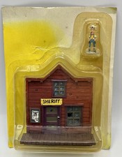 Mini Figurines plomb LUCKY LUKE & bureau Sheriff - PLASTOY Lucky Comics 2007