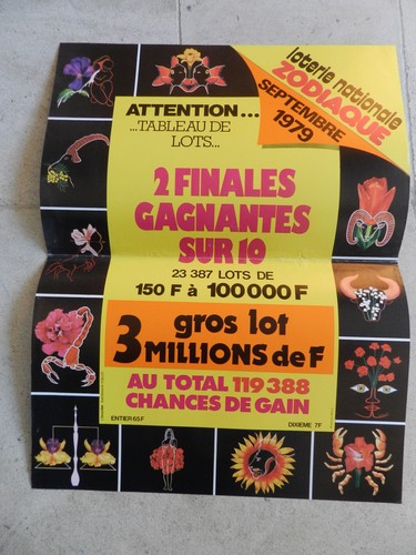 Affiche loterie nationale - affiche,
