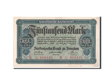 Billet, États allemands, 5000 Mark, 1923, VZ+
