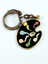 PORTE-CLES - Palette Peinture - Les PAPIERS PEINTS de la NIED - METZ - Vintage