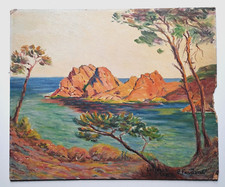 Ancienne HUILE sur Carton