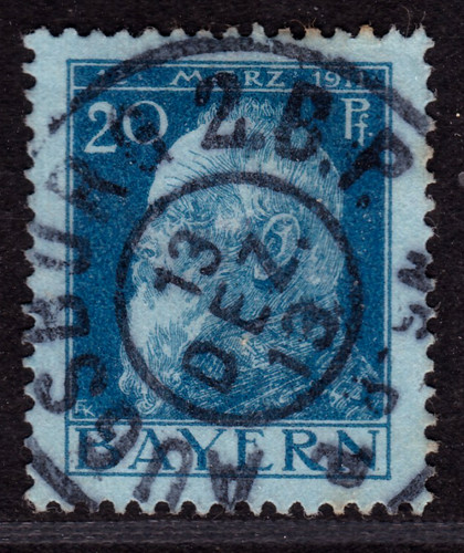 Timbre 1911 allemagne baviere - 1911,