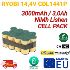 Pack de piles Ni-Mh pour Ryobi 14,4V CDL1441P 3,0 Ah