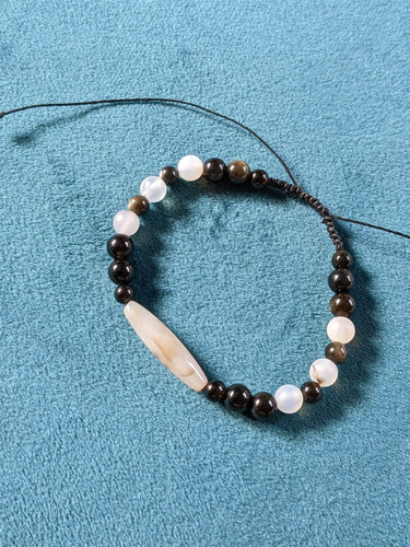 Bracelet grand poignet - , agate