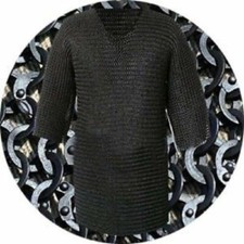 Chemise plate rivetée avec laveuse plate Haubergeon cette chemise Chain Mail ...