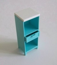 PLAYMOBIL (R298) MAISON MODERNE - Meuble Rangement Bleu Clair Salle de Bain 5330