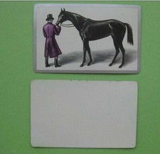 carte à jouer ancienne de collection (USA) : cheval