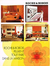 PUBLICITE  advertising  1970   ROCHE & BOBOIS   meubles