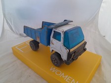 Camion Benne en tole Sanson Bravo RICO  Vintage Collection Bleu Et Blanc Rare 