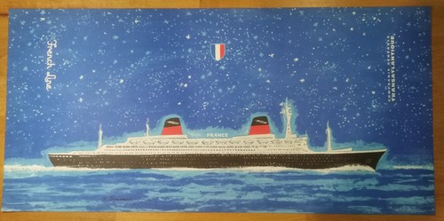 Paquebot france affiche - paquebot,