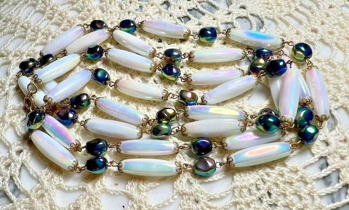 Collier ancien sautoir perles