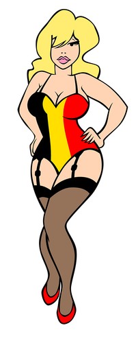 Pinup belgique belge vintage - pinup,