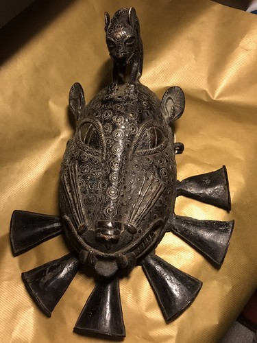 Léopard panthère bronze - /,