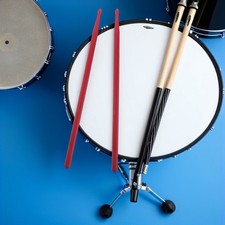  Baguettes Batterie Maillet De Tambour Antidérapant Organisateur Pilon