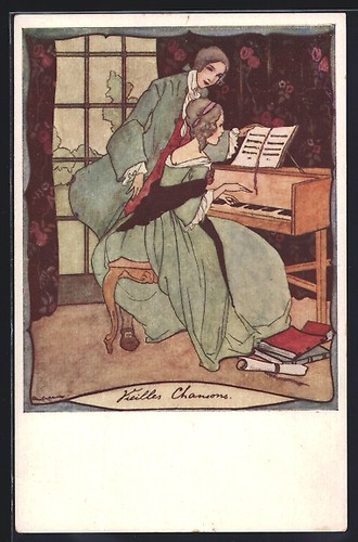 Carte postale artiste rie - carte, d'artiste