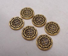 Lot de 6 Boutons vintage en