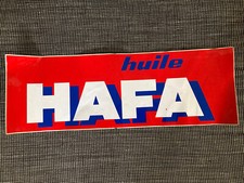 Grand autocollant sticker publicitaire Huile Hafa Agriculture